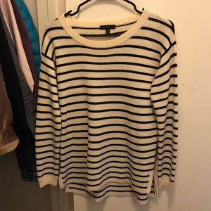 Cream and Navy JCrew sweater! XS